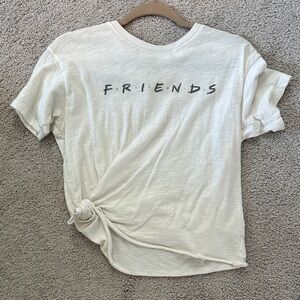 American Eagle Outfitters Cream Short Sleeve Tee